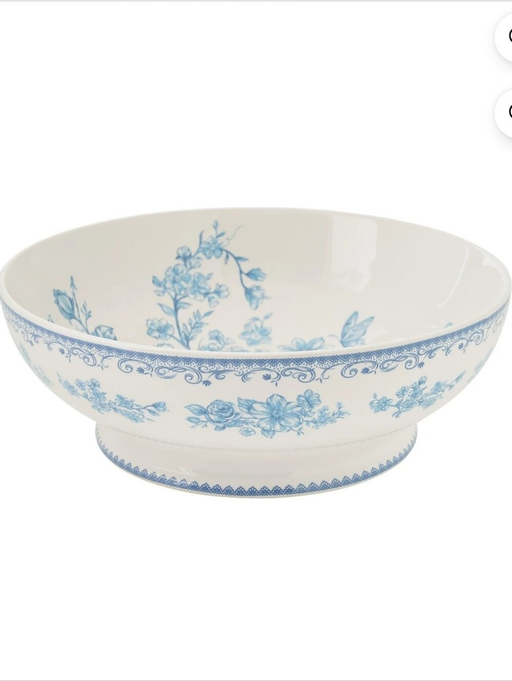 💙 New The Pioneer Woman Agatha Blue and White Floral 11" Serving Bowl